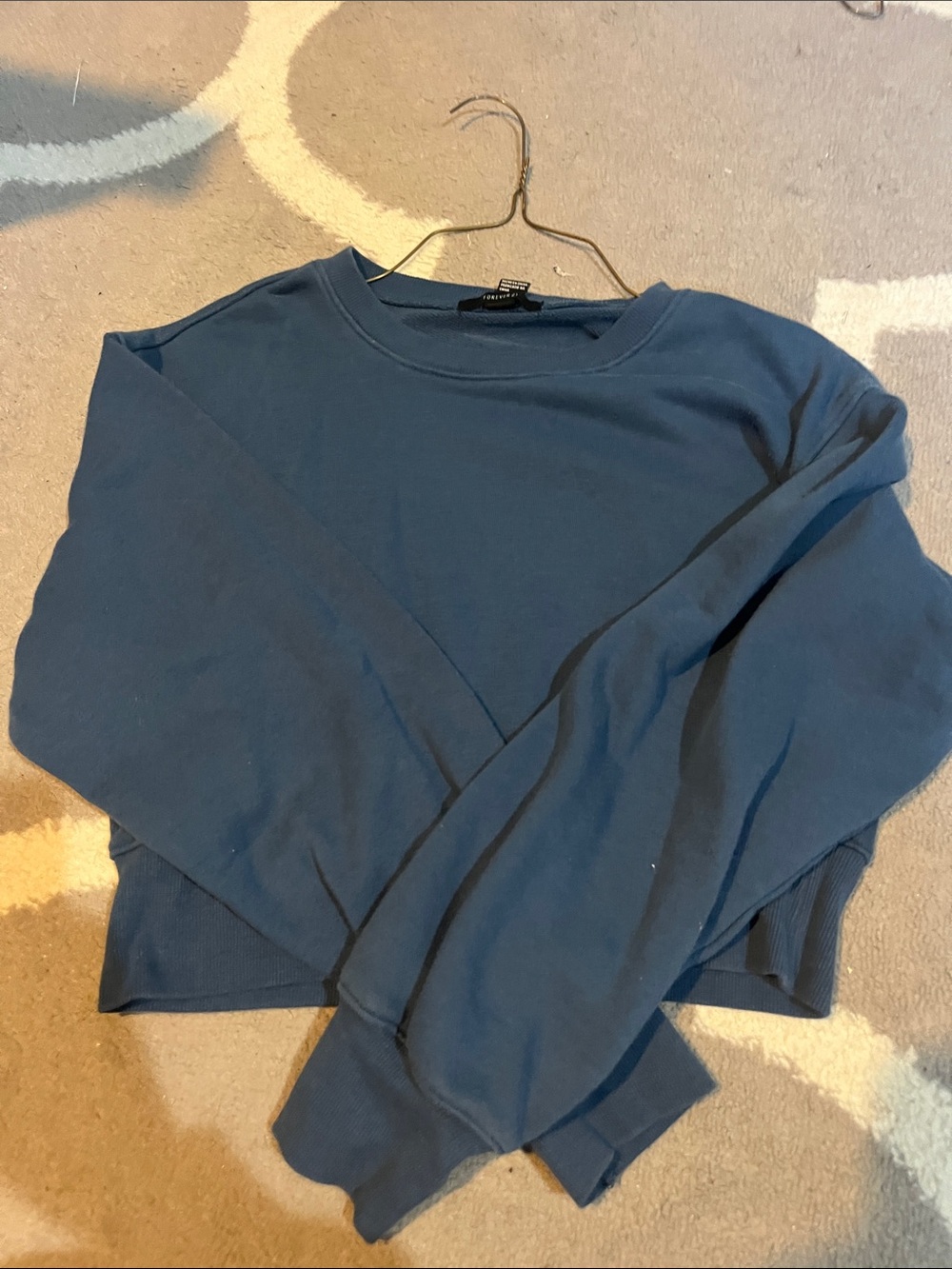 Forever 21 Navy Blue Crewneck Sweatshirt